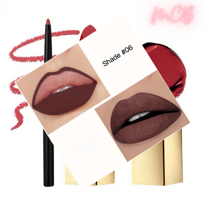 Private Label Natural Lip Liner & Matte Lipstick Set shade06