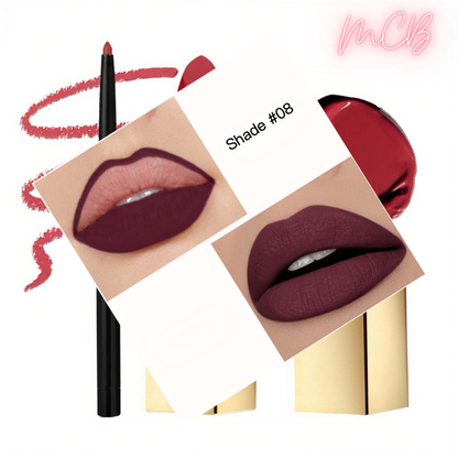 Private Label Natural Lip Liner & Matte Lipstick Set shade08