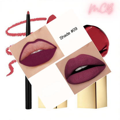 Private Label Natural Lip Liner & Matte Lipstick Set shade09