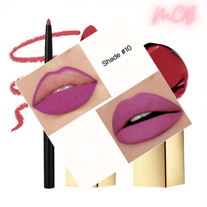 Private Label Natural Lip Liner & Matte Lipstick Set shade10