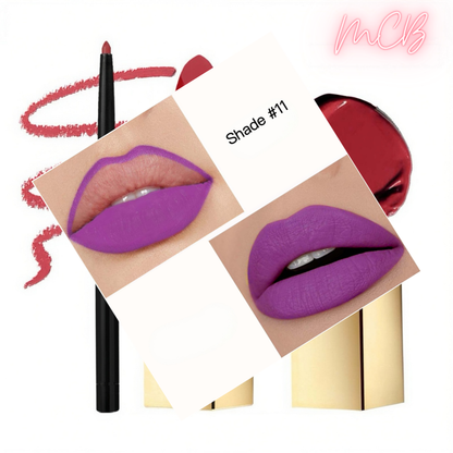 Private Label Natural Lip Liner & Matte Lipstick Set shade11