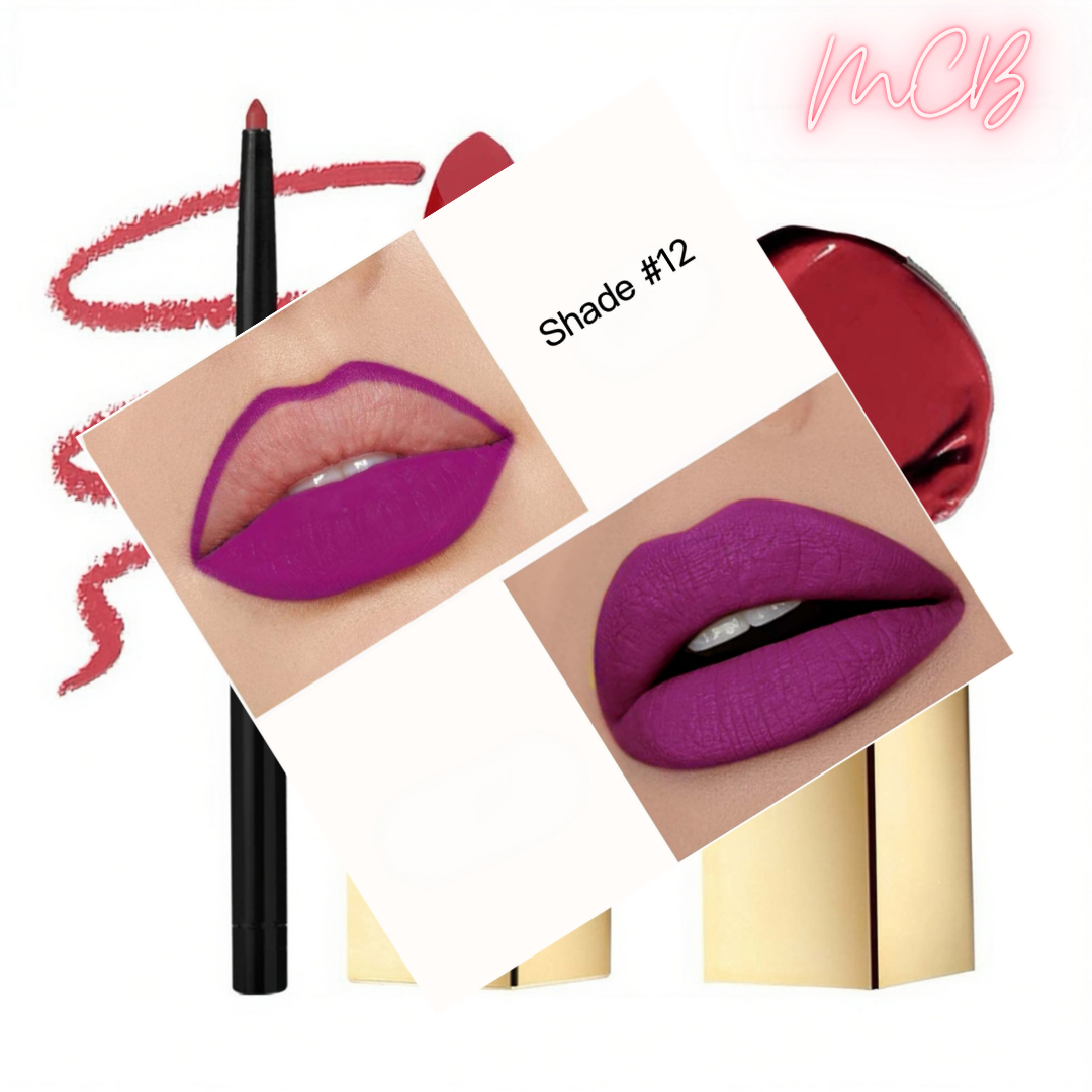 Private Label Natural Lip Liner & Matte Lipstick Set shade12