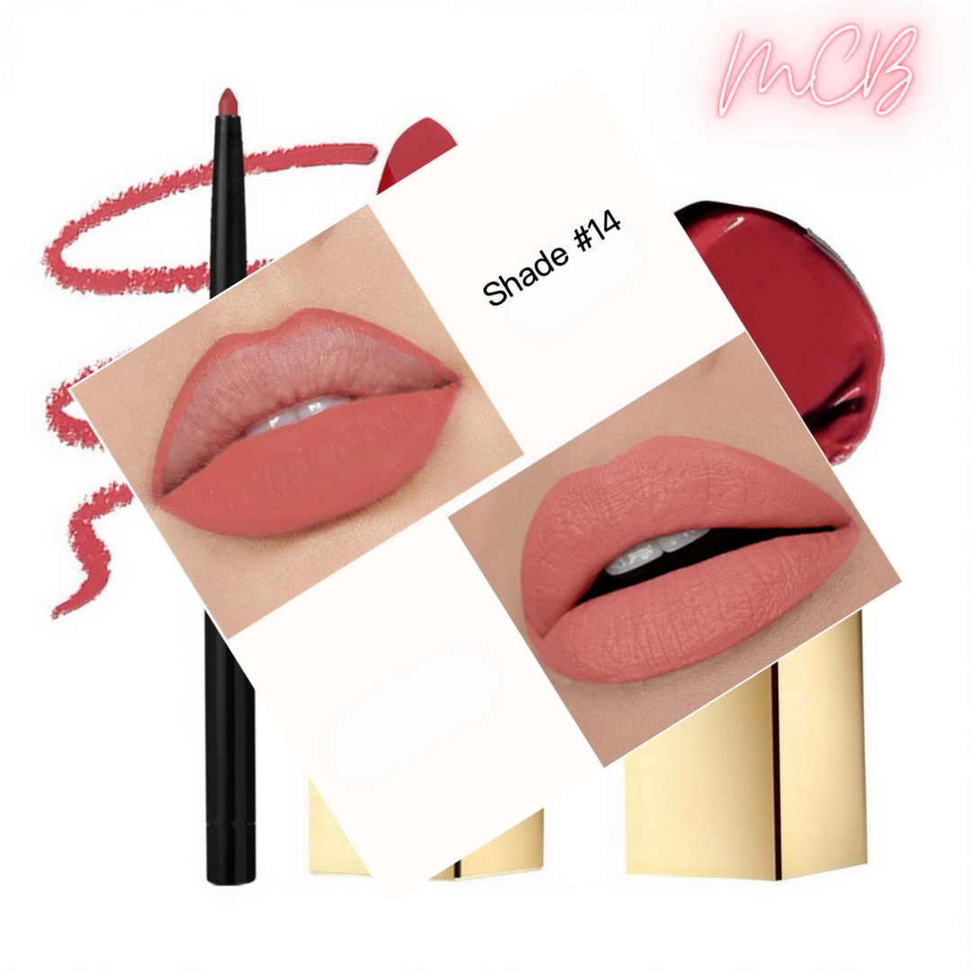 Private Label Natural Lip Liner & Matte Lipstick Set shade14