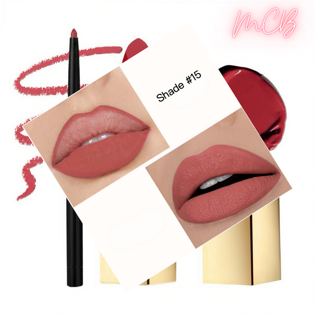 Private Label Natural Lip Liner & Matte Lipstick Set shade15