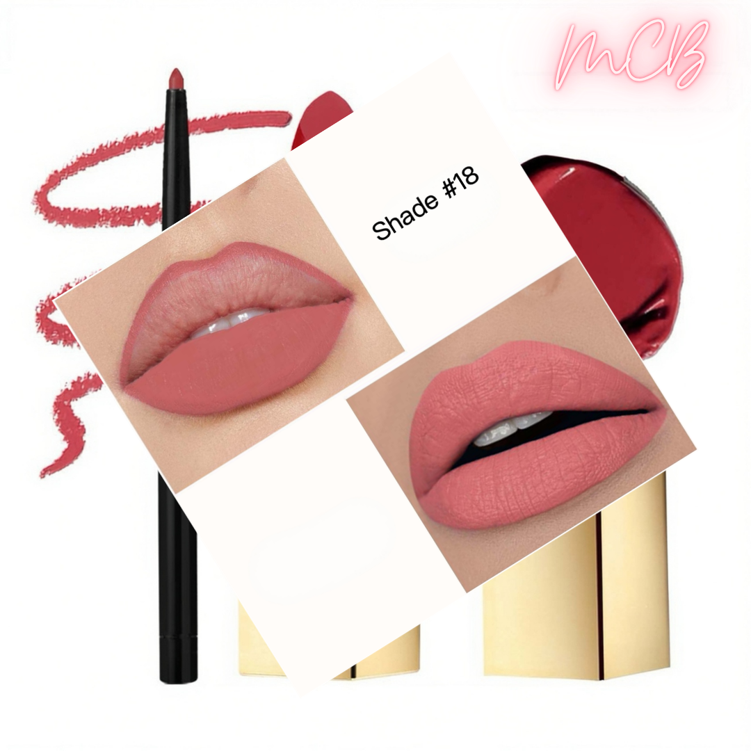 Private Label Natural Lip Liner & Matte Lipstick Set shade18