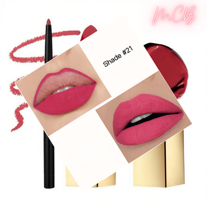 Private Label Natural Lip Liner & Matte Lipstick Set shade21