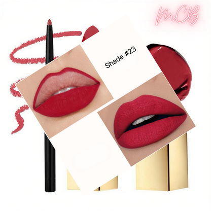 Private Label Natural Lip Liner & Matte Lipstick Set shade23