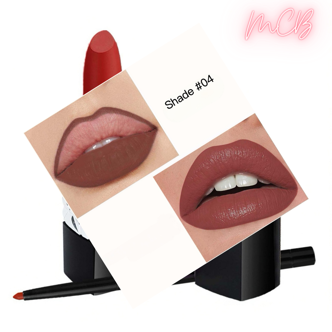 Private Label Natural Matte Lip Liner & Moisturizing Lipstick Set shade04