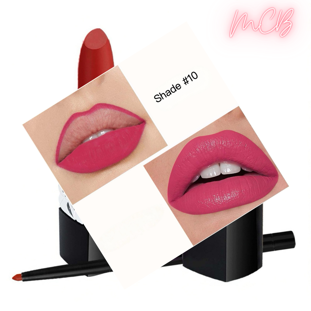 Private Label Natural Matte Lip Liner & Moisturizing Lipstick Set shade10