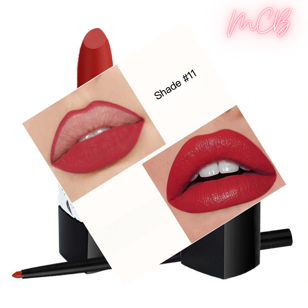 Private Label Natural Matte Lip Liner & Moisturizing Lipstick Set shade11