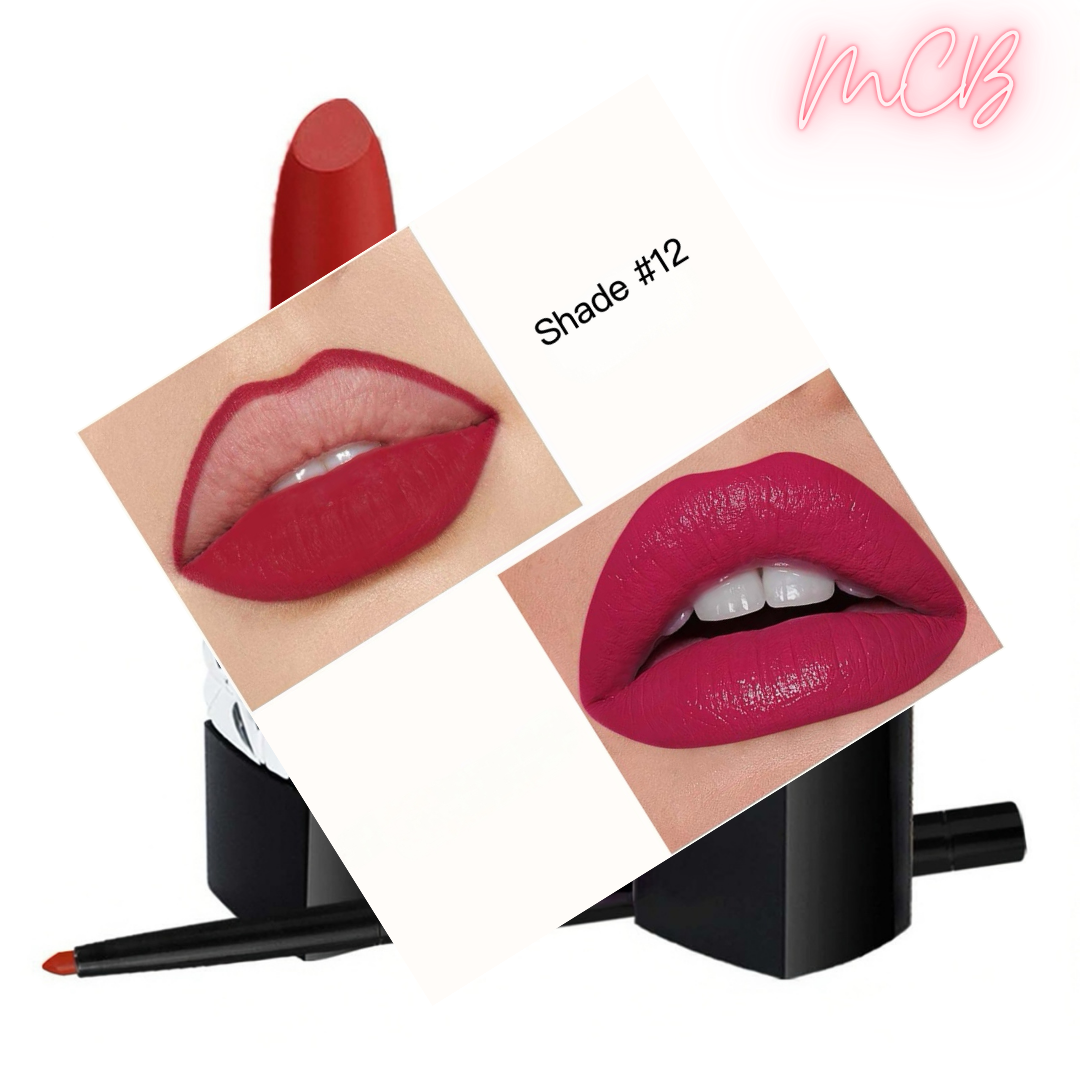 Private Label Natural Matte Lip Liner & Moisturizing Lipstick Set shade12
