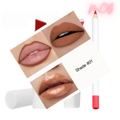 XHOQLS097 Private Label Natural  lip liner , lip gloss  and lipstick set shade01