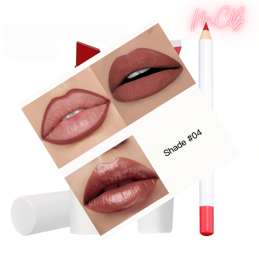 XHOQLS097 Private Label Natural  lip liner , lip gloss  and lipstick set shade04