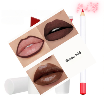 XHOQLS097 Private Label Natural  lip liner , lip gloss  and lipstick set shade05