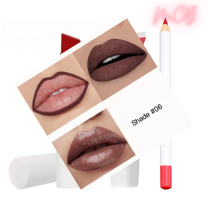 XHOQLS097 Private Label Natural  lip liner , lip gloss  and lipstick set shade06