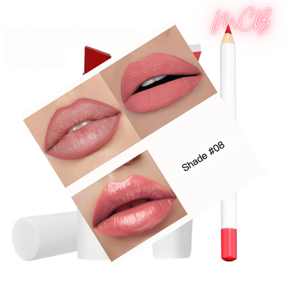 XHOQLS097 Private Label Natural  lip liner , lip gloss  and lipstick set shade08