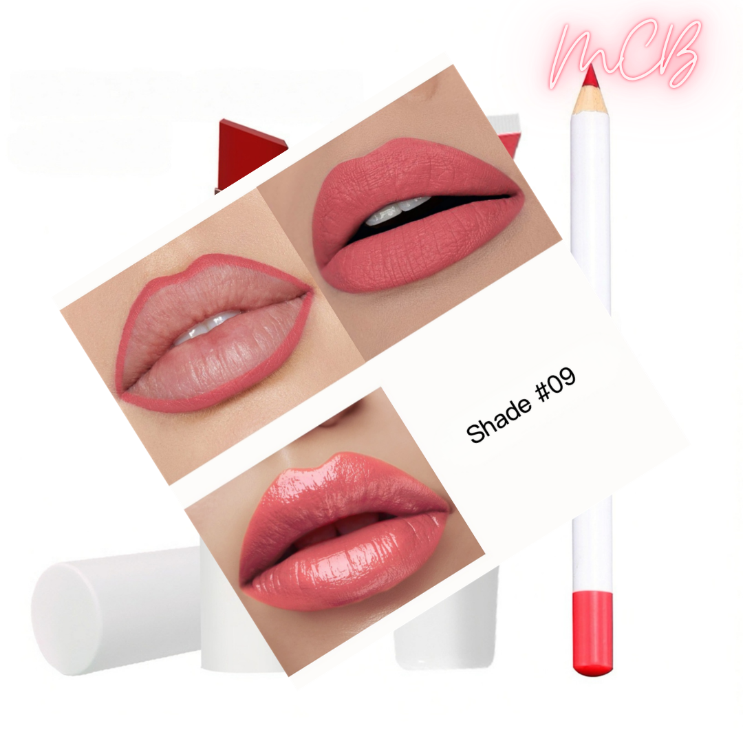 XHOQLS097 Private Label Natural  lip liner , lip gloss  and lipstick set shade09