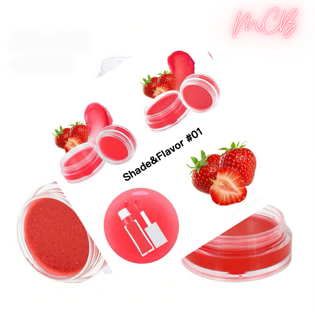 XHOQLS099 Private Label Natural  lip oil , lip mask and lip scrub set shade01