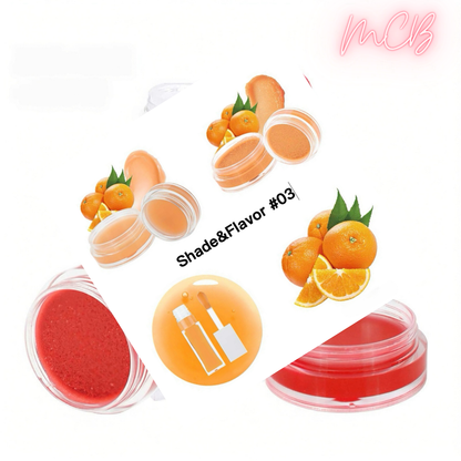 XHOQLS099 Private Label Natural  lip oil , lip mask and lip scrub set shade03