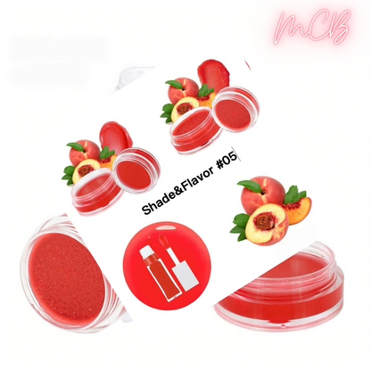 XHOQLS099 Private Label Natural  lip oil , lip mask and lip scrub set shade05