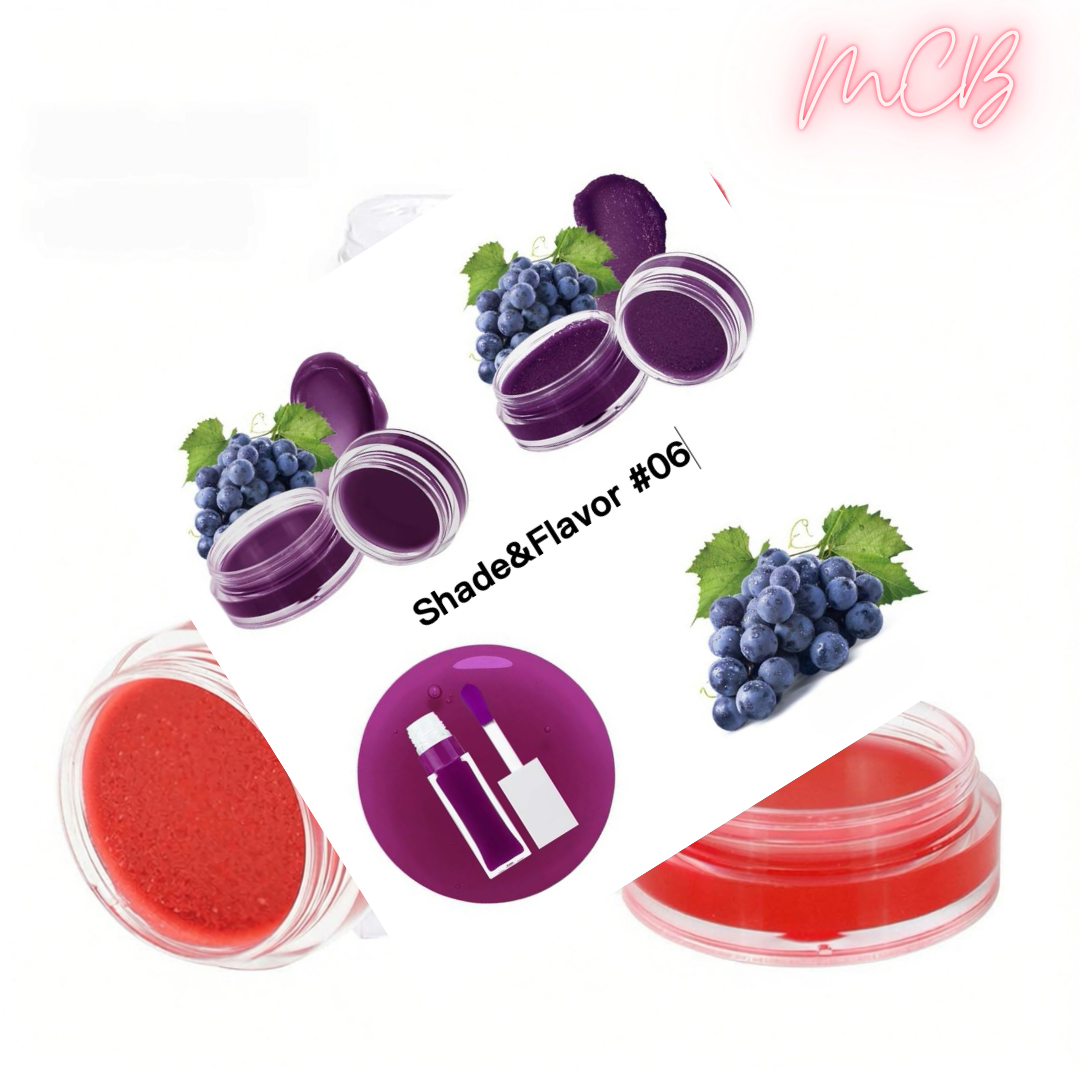 XHOQLS099 Private Label Natural  lip oil , lip mask and lip scrub set shade06