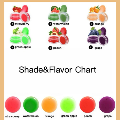 XHOQLS099 Private Label Natural  lip oil , lip mask and lip scrub set shade chart