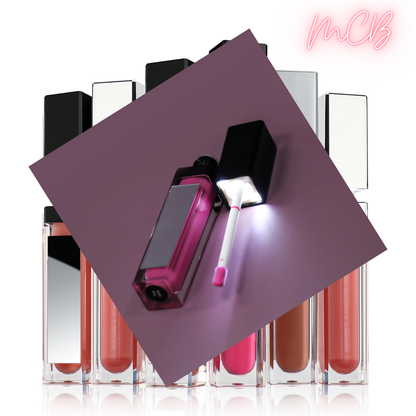 XHSXM0043
Private Label Manufacturing 40 Shade Natural Glossy Lip Gloss With LED Lights