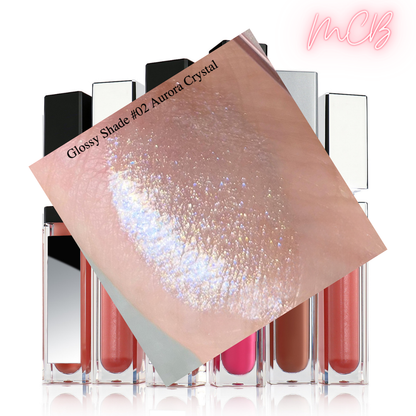 XHSXM0043 Private Label Manufacturing 40 Shade Natural Glossy Lip Gloss With LED Lights Shade 02