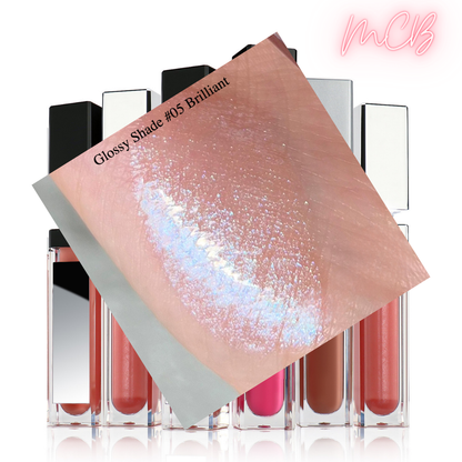 XHSXM0043 Private Label Manufacturing 40 Shade Natural Glossy Lip Gloss With LED Lights Shade 05