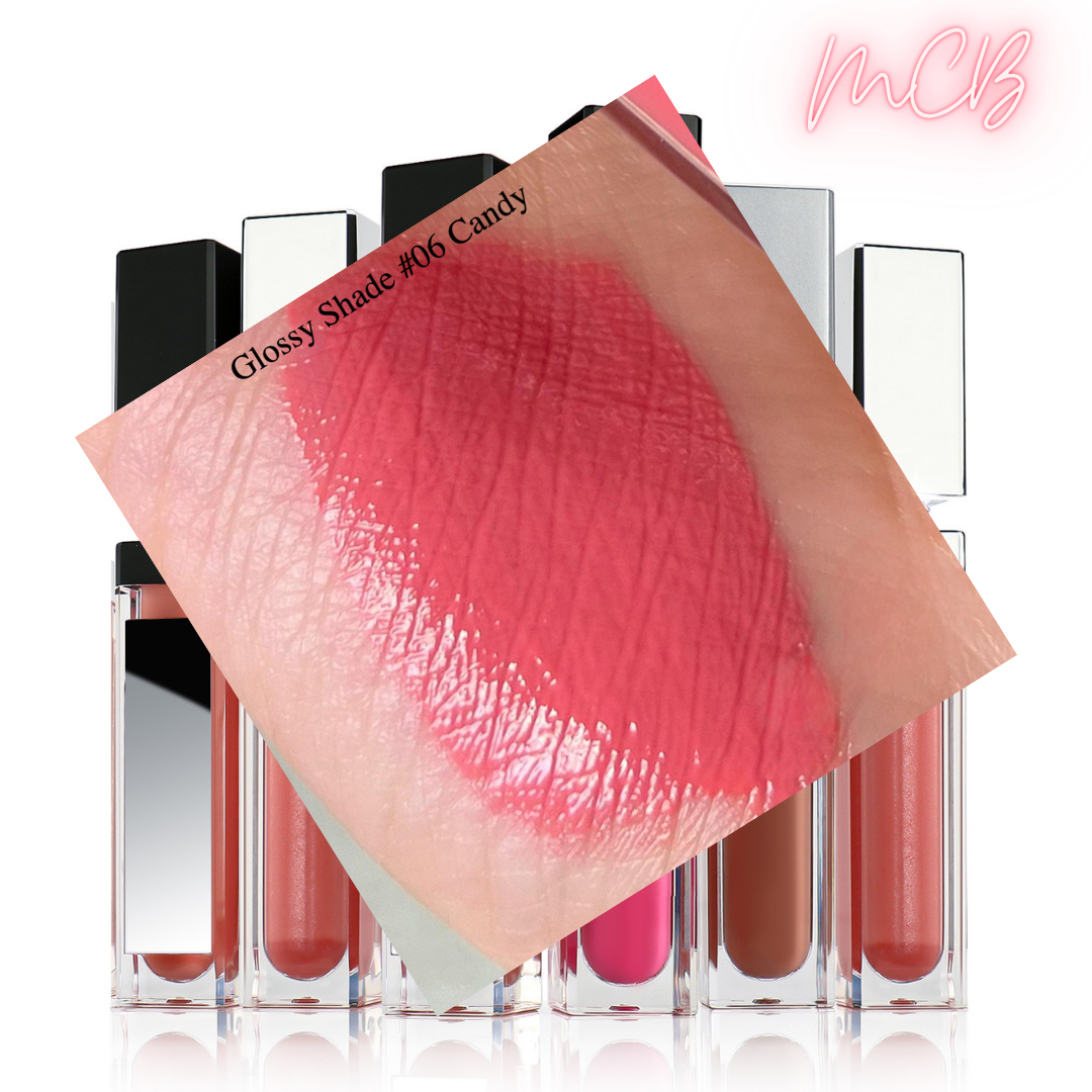 XHSXM0043 Private Label Manufacturing 40 Shade Natural Glossy Lip Gloss With LED Lights Shade 06