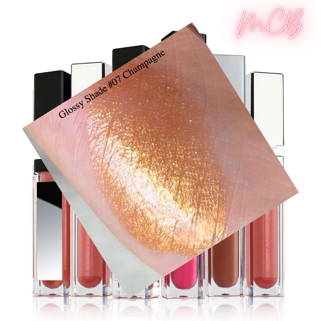 XHSXM0043 Private Label Manufacturing 40 Shade Natural Glossy Lip Gloss With LED Lights Shade 07