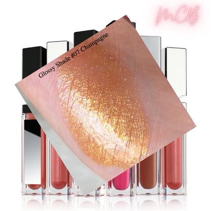 XHSXM0043 Private Label Manufacturing 40 Shade Natural Glossy Lip Gloss With LED Lights Shade 07