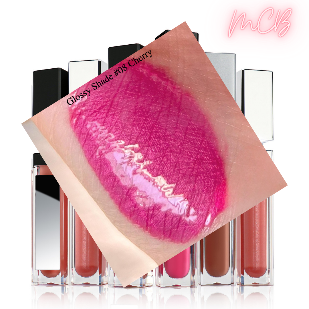 XHSXM0043 Private Label Manufacturing 40 Shade Natural Glossy Lip Gloss With LED Lights Shade 08