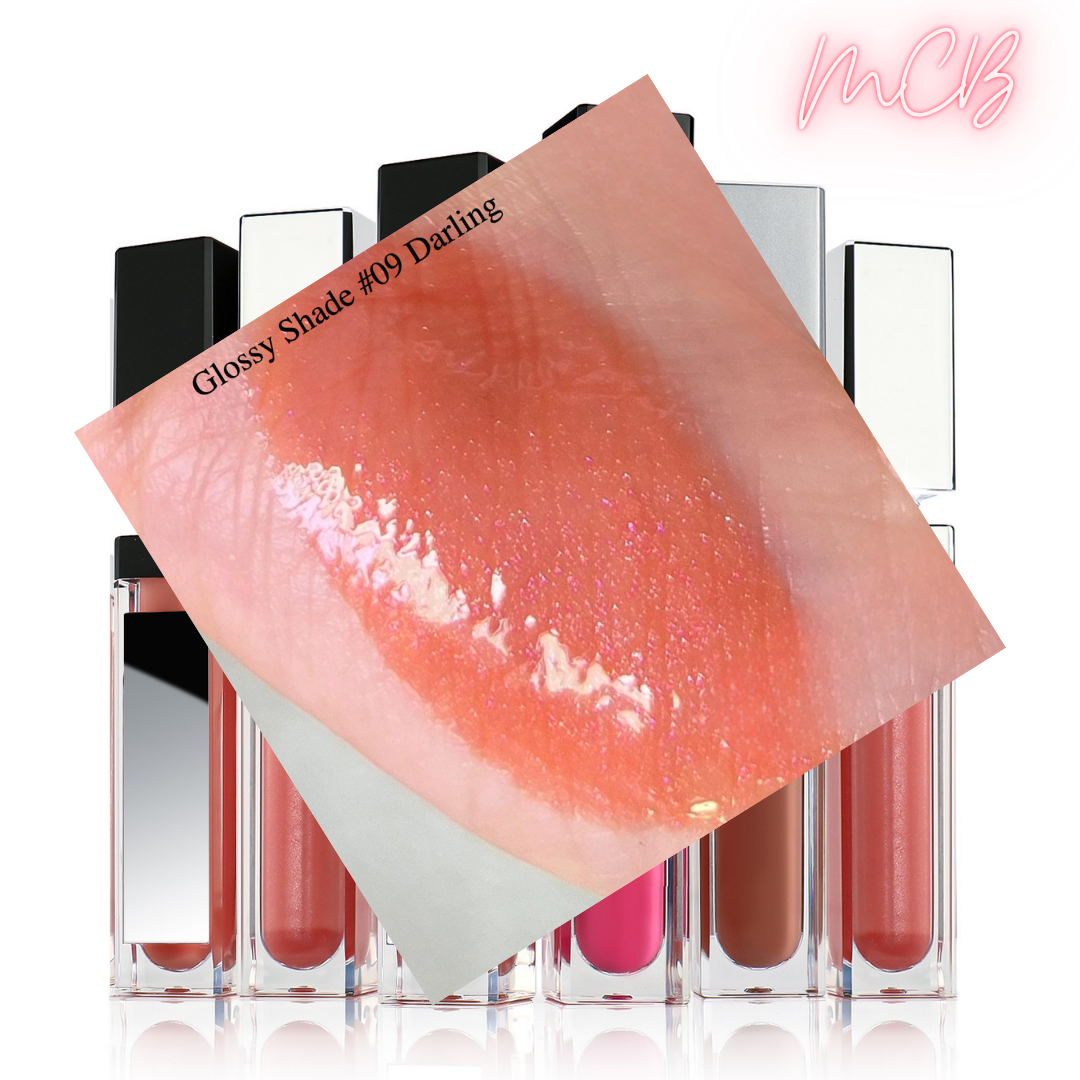 XHSXM0043 Private Label Manufacturing 40 Shade Natural Glossy Lip Gloss With LED Lights Shade 09