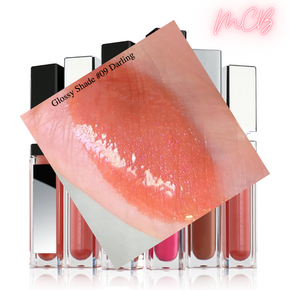 XHSXM0043 Private Label Manufacturing 40 Shade Natural Glossy Lip Gloss With LED Lights Shade 09