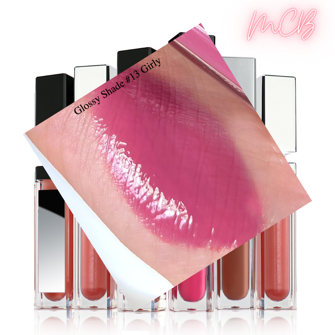 XHSXM0043 Private Label Manufacturing 40 Shade Natural Glossy Lip Gloss With LED Lights Shade 13