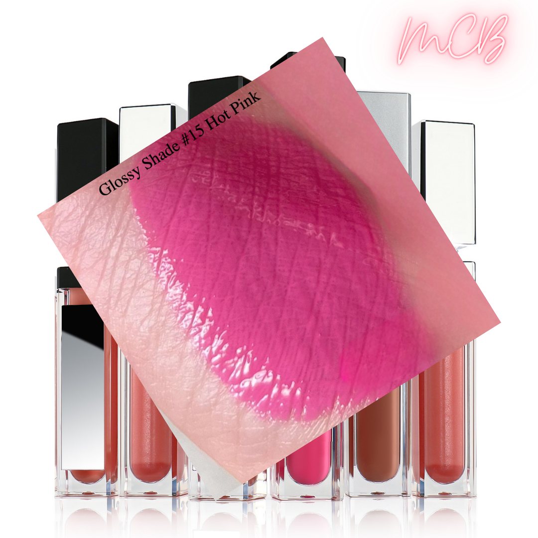 XHSXM0043 Private Label Manufacturing 40 Shade Natural Glossy Lip Gloss With LED Lights Shade 15