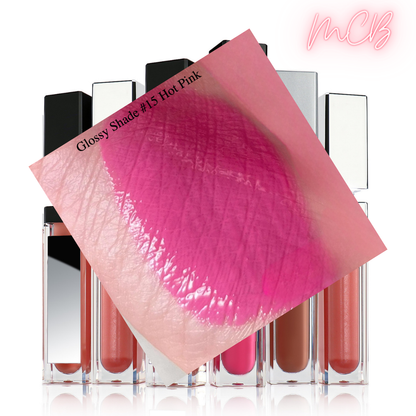 XHSXM0043 Private Label Manufacturing 40 Shade Natural Glossy Lip Gloss With LED Lights Shade 15