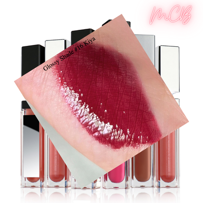 XHSXM0043 Private Label Manufacturing 40 Shade Natural Glossy Lip Gloss With LED Lights Shade 16