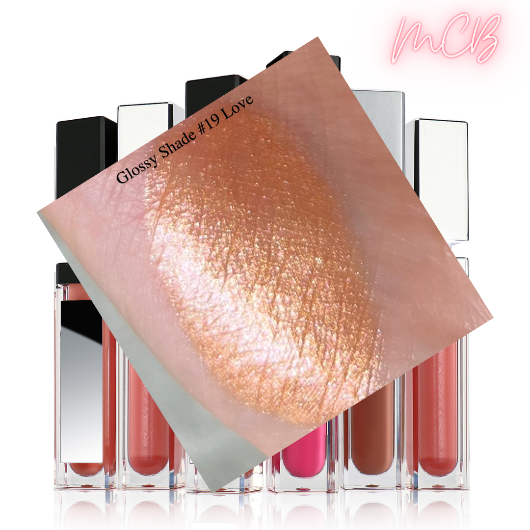 XHSXM0043 Private Label Manufacturing 40 Shade Natural Glossy Lip Gloss With LED Lights Shade 19