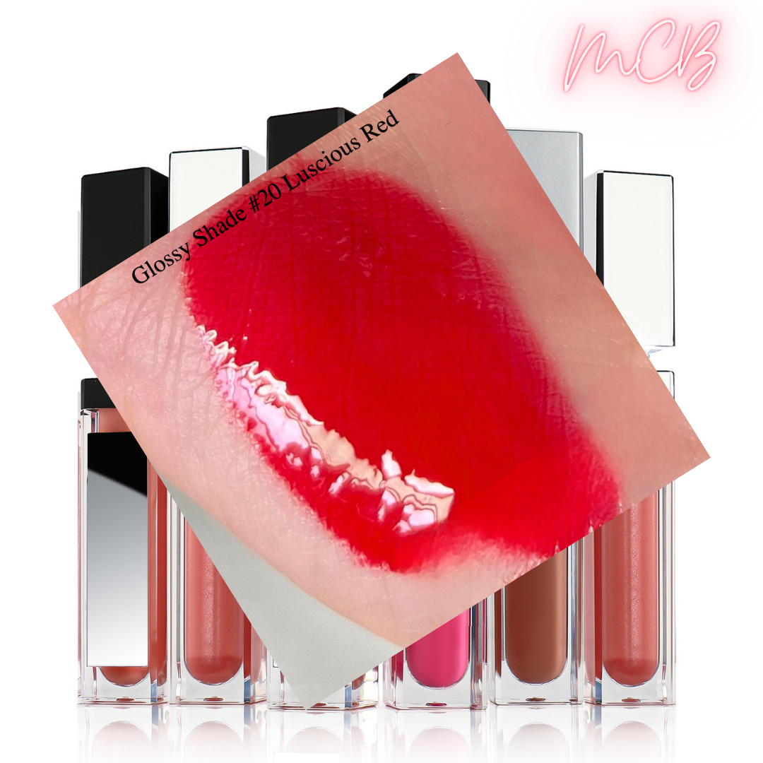 XHSXM0043 Private Label Manufacturing 40 Shade Natural Glossy Lip Gloss With LED Lights Shade 20