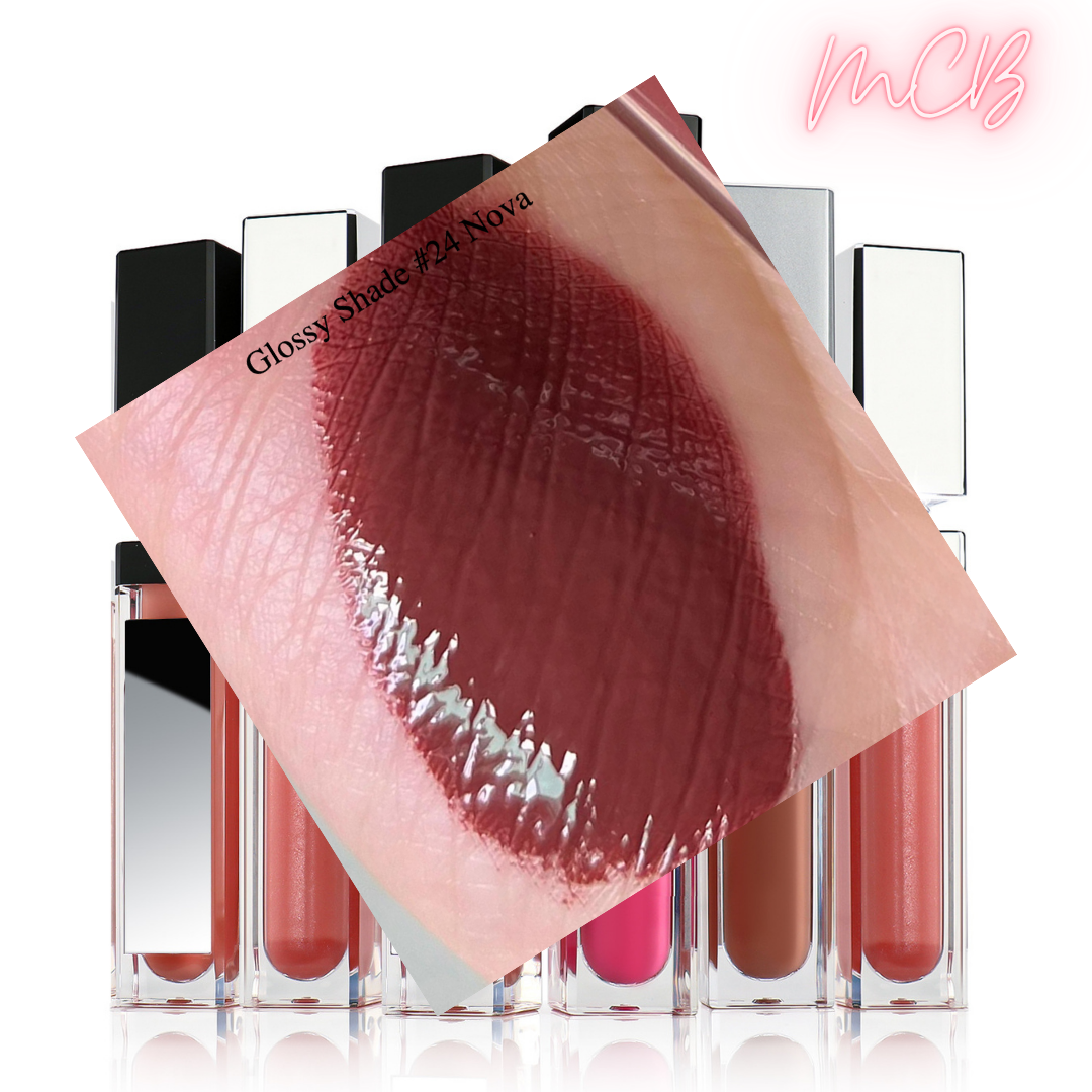 XHSXM0043 Private Label Manufacturing 40 Shade Natural Glossy Lip Gloss With LED Lights Shade 24