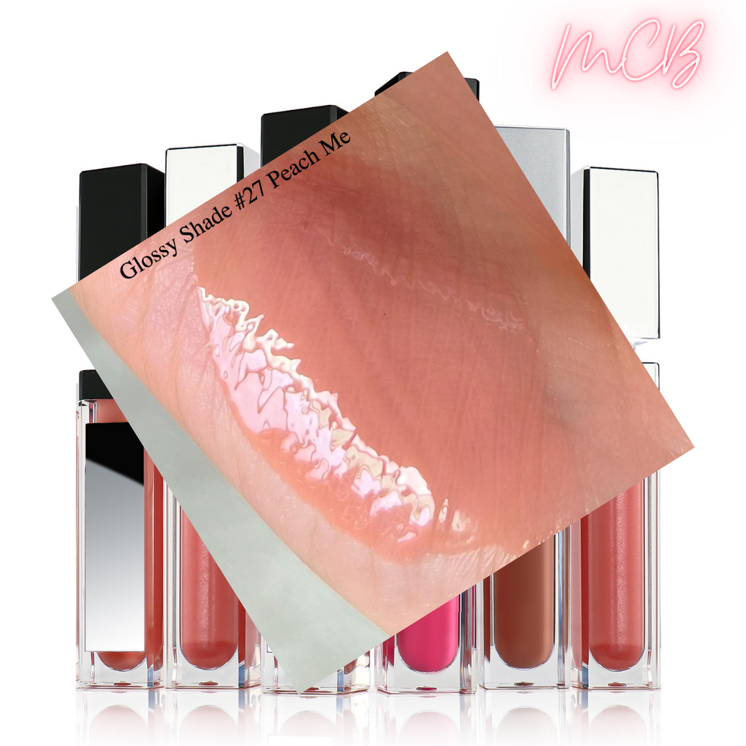 XHSXM0043 Private Label Manufacturing 40 Shade Natural Glossy Lip Gloss With LED Lights Shade 27