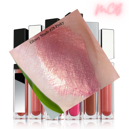XHSXM0043 Private Label Manufacturing 40 Shade Natural Glossy Lip Gloss With LED Lights Shade 28