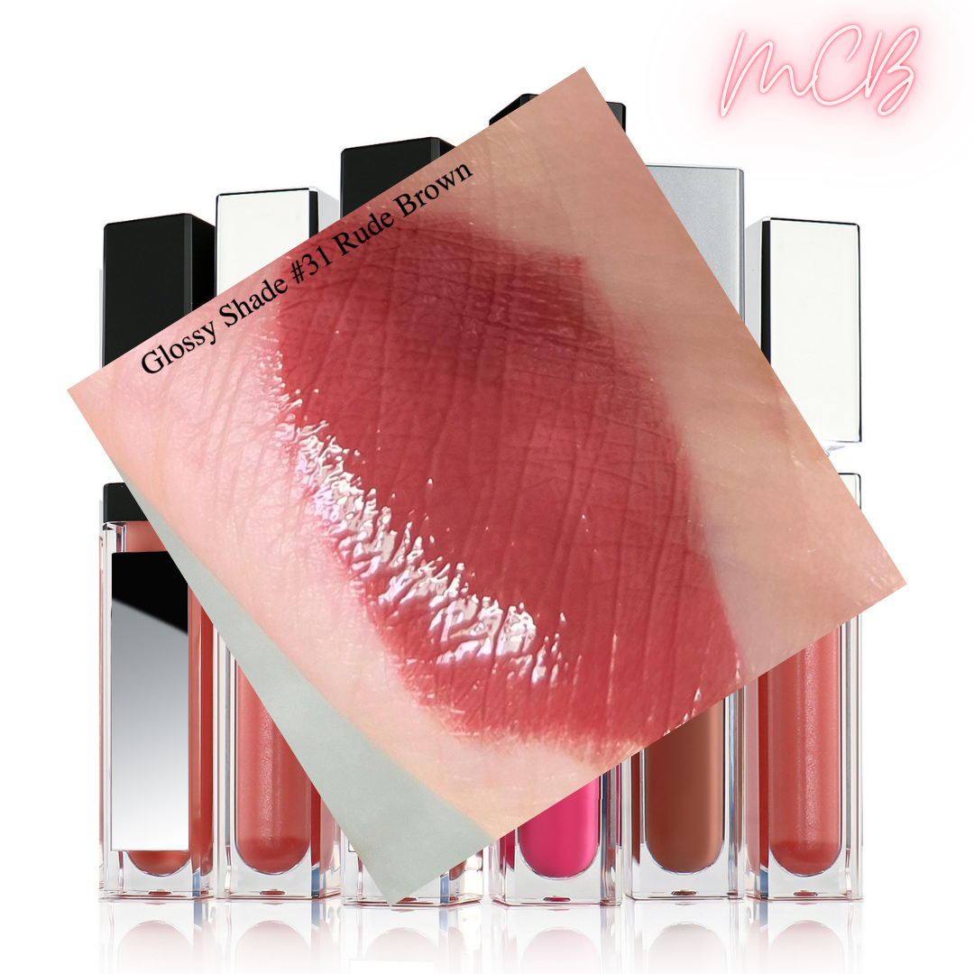 XHSXM0043 Private Label Manufacturing 40 Shade Natural Glossy Lip Gloss With LED Lights Shade 31