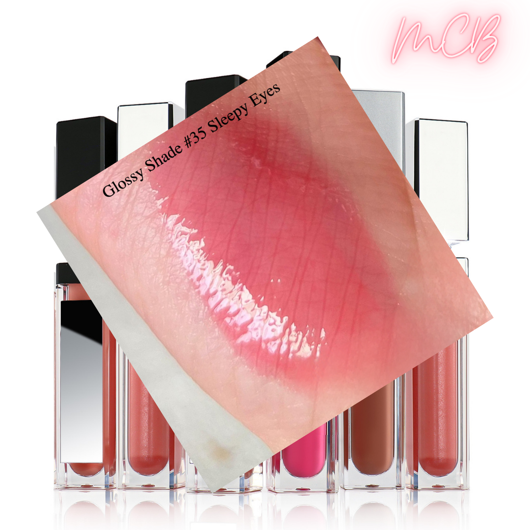 XHSXM0043 Private Label Manufacturing 40 Shade Natural Glossy Lip Gloss With LED Lights Shade 35