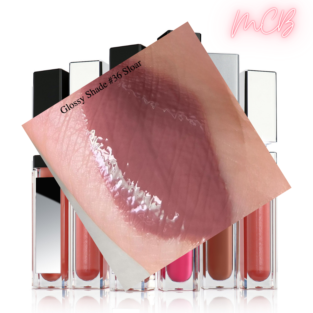 XHSXM0043 Private Label Manufacturing 40 Shade Natural Glossy Lip Gloss With LED Lights Shade 36