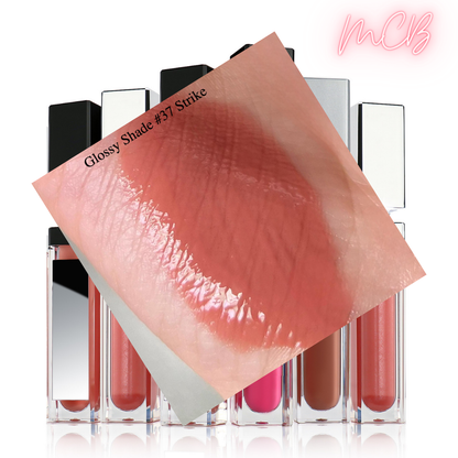 XHSXM0043 Private Label Manufacturing 40 Shade Natural Glossy Lip Gloss With LED Lights Shade 37