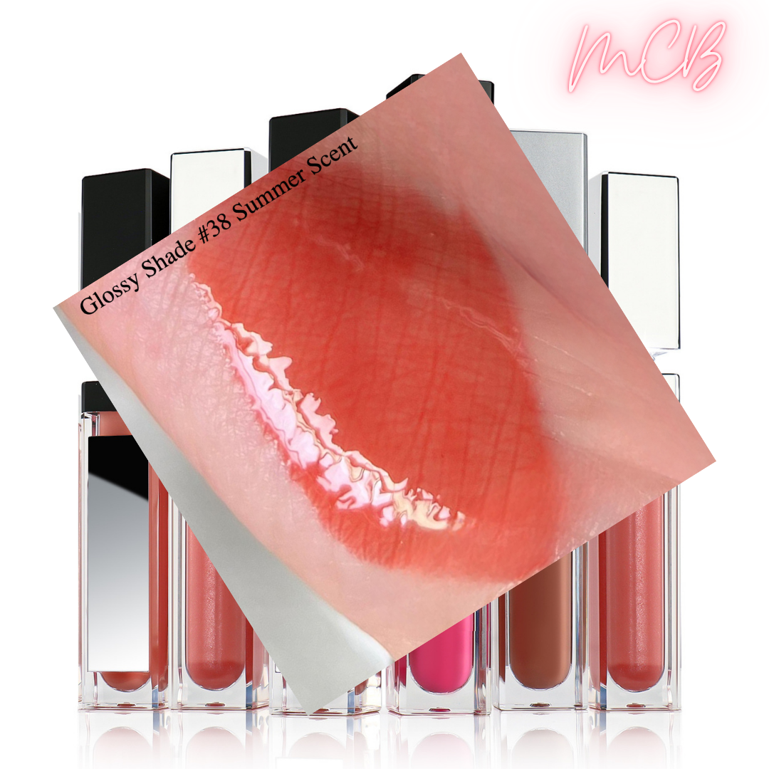 XHSXM0043 Private Label Manufacturing 40 Shade Natural Glossy Lip Gloss With LED Lights Shade 38