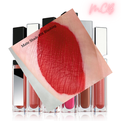 XHSXM0143 Private Label Manufacturing 40 Shade Natural Matte Lip Gloss With LED Lights Shade08